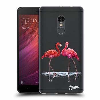 Picasee átlátszó szilikon tok az alábbi mobiltelefonokra Xiaomi Redmi Note 4 Global LTE - Flamingos couple