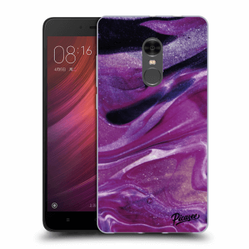 Picasee átlátszó szilikon tok az alábbi mobiltelefonokra Xiaomi Redmi Note 4 Global LTE - Purple glitter