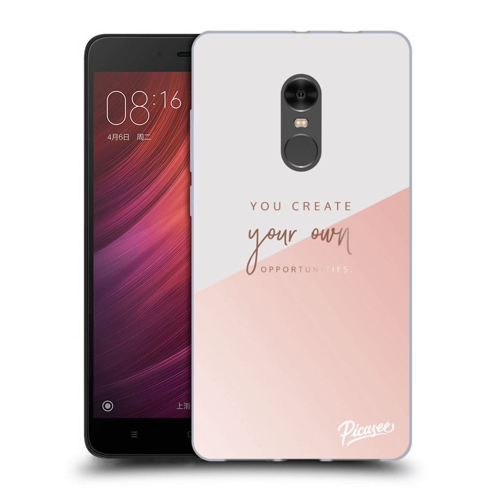 Picasee átlátszó szilikon tok az alábbi mobiltelefonokra Xiaomi Redmi Note 4 Global LTE - You create your own opportunities