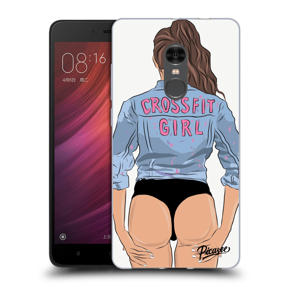 Picasee átlátszó szilikon tok az alábbi mobiltelefonokra Xiaomi Redmi Note 4 Global LTE - Crossfit girl - nickynellow