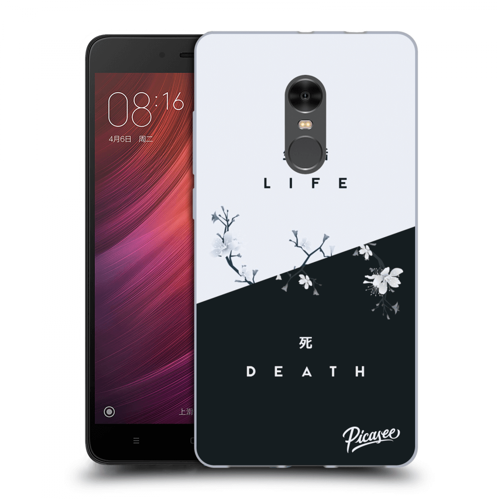 Picasee műanyag átlátszó tok az alábbi mobiltelefonokra Xiaomi Redmi Note 4 Global LTE - Life - Death