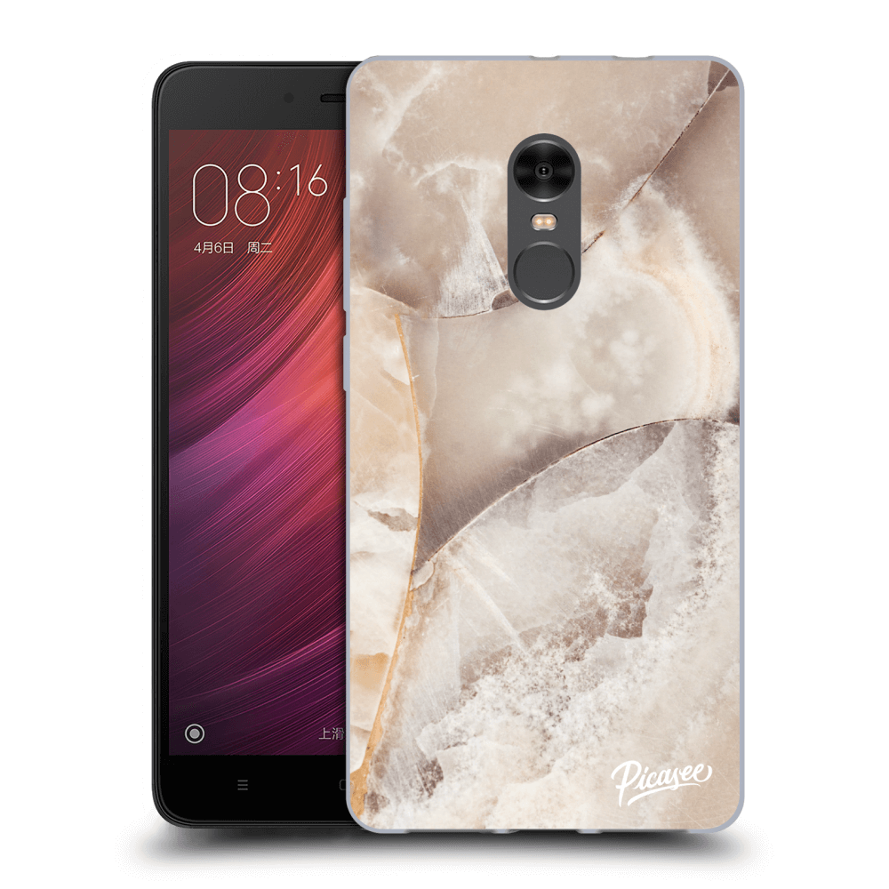 Picasee átlátszó szilikon tok az alábbi mobiltelefonokra Xiaomi Redmi Note 4 Global LTE - Cream marble