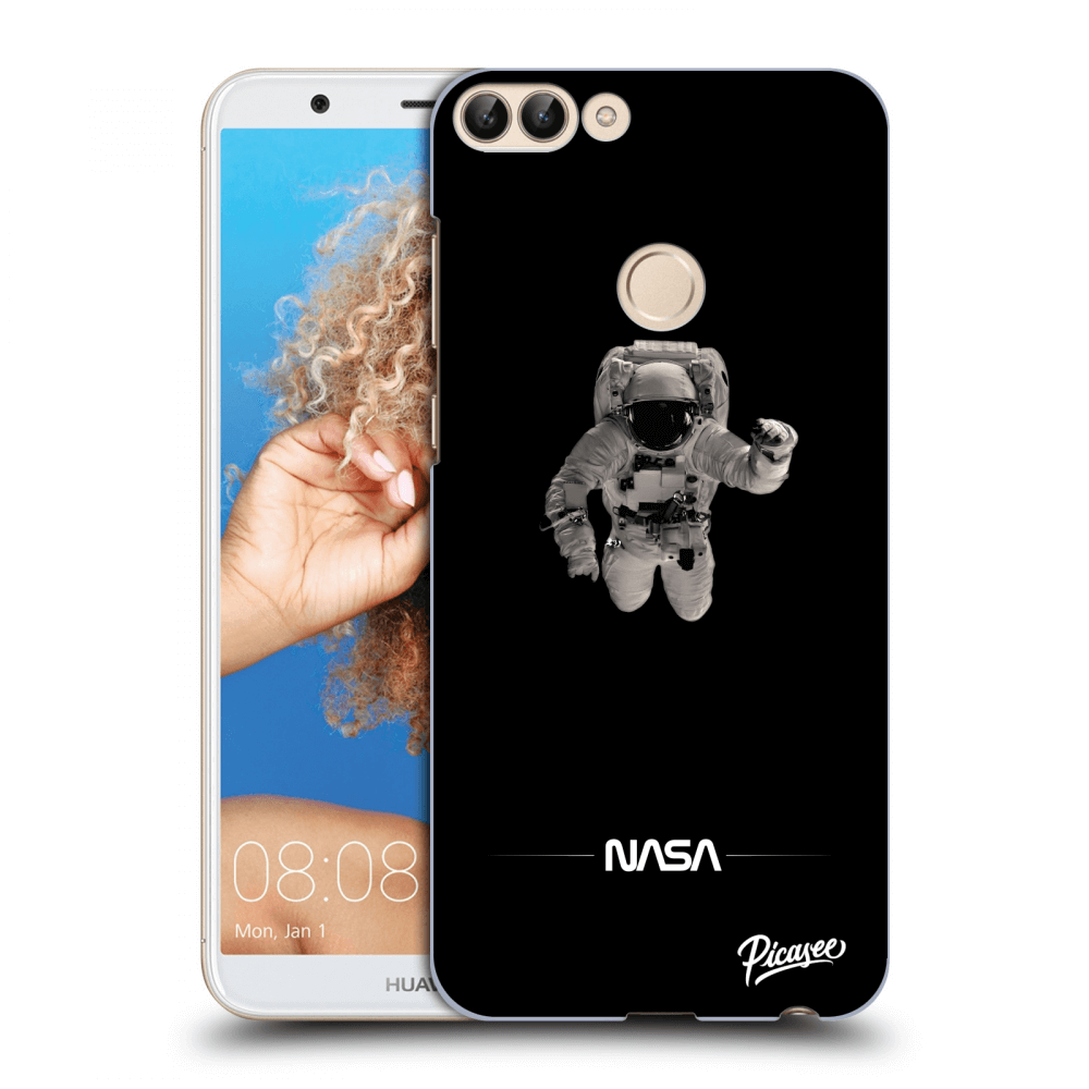 Picasee fekete szilikon tok az alábbi mobiltelefonokra Huawei P Smart - Astronaut Minimal