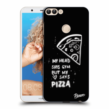 Picasee fekete szilikon tok az alábbi mobiltelefonokra Huawei P Smart - Pizza