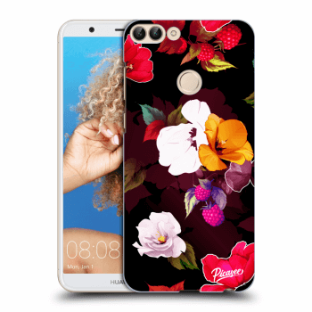 Picasee átlátszó szilikon tok az alábbi mobiltelefonokra Huawei P Smart - Flowers and Berries