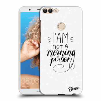 Picasee átlátszó szilikon tok az alábbi mobiltelefonokra Huawei P Smart - I am not a morning person