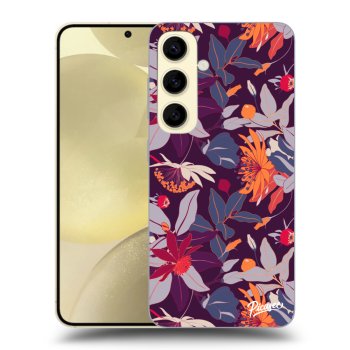 Tok az alábbi mobiltelefonokra Samsung Galaxy S24 S921B 5G - Purple Leaf