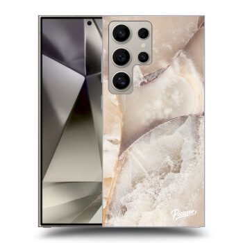 Tok az alábbi mobiltelefonokra Samsung Galaxy S24 Ultra S928B 5G - Cream marble