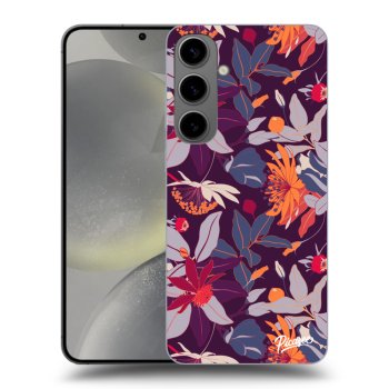 Tok az alábbi mobiltelefonokra Samsung Galaxy S24+ S926B 5G - Purple Leaf