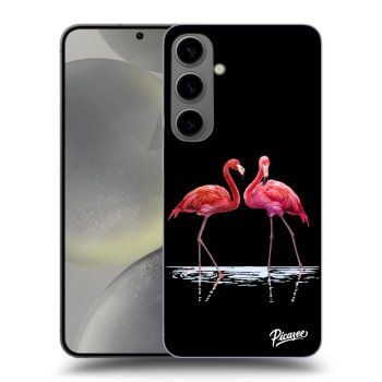 Picasee ULTIMATE CASE PowerShare Samsung Galaxy S24+ S926B 5G - készülékre - Flamingos couple