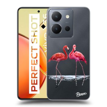 Picasee átlátszó szilikon tok az alábbi mobiltelefonokra Vivo Y36 4G - Flamingos couple
