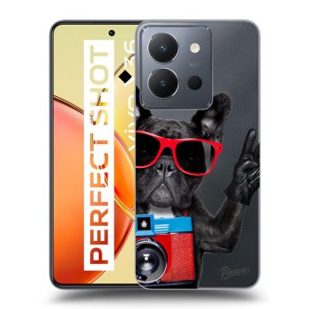 Picasee átlátszó szilikon tok az alábbi mobiltelefonokra Vivo Y36 4G - French Bulldog