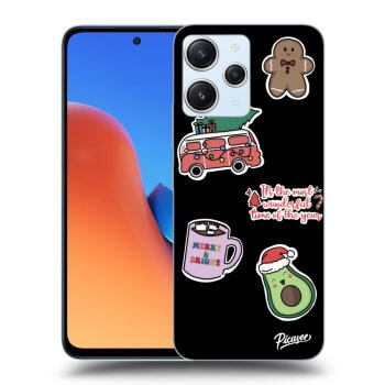 Szilikon tok erre a típusra Xiaomi Redmi 12 5G - Christmas Stickers