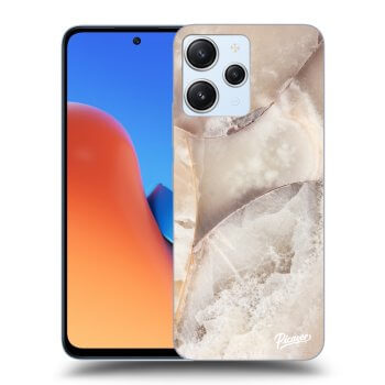 Szilikon tok erre a típusra Xiaomi Redmi 12 5G - Cream marble