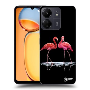 Szilikon tok erre a típusra Xiaomi Redmi 13C - Flamingos couple