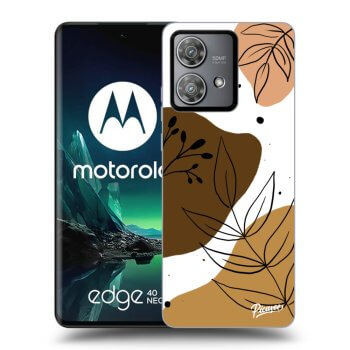 Picasee fekete szilikon tok az alábbi mobiltelefonokra Motorola Edge 40 Neo - Boho style