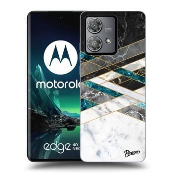 Tok az alábbi mobiltelefonokra Motorola Edge 40 Neo - Black & White geometry
