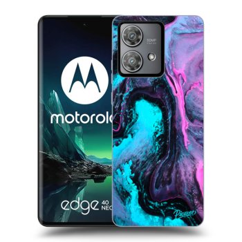 Picasee fekete szilikon tok az alábbi mobiltelefonokra Motorola Edge 40 Neo - Lean 2