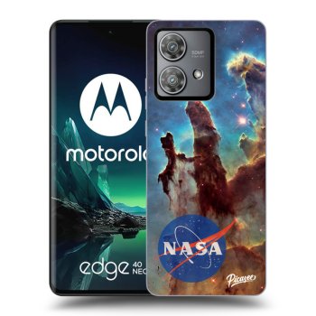 Picasee fekete szilikon tok az alábbi mobiltelefonokra Motorola Edge 40 Neo - Eagle Nebula
