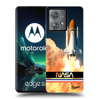 Picasee fekete szilikon tok az alábbi mobiltelefonokra Motorola Edge 40 Neo - Space Shuttle