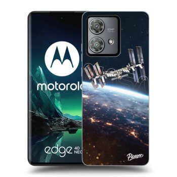 Picasee fekete szilikon tok az alábbi mobiltelefonokra Motorola Edge 40 Neo - Station