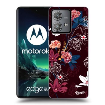 Picasee fekete szilikon tok az alábbi mobiltelefonokra Motorola Edge 40 Neo - Dark Meadow