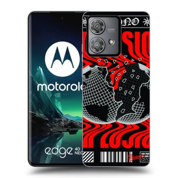 Picasee fekete szilikon tok az alábbi mobiltelefonokra Motorola Edge 40 Neo - EXPLOSION