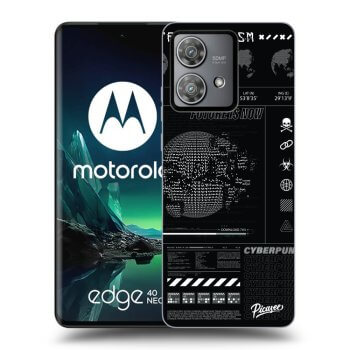 Picasee fekete szilikon tok az alábbi mobiltelefonokra Motorola Edge 40 Neo - FUTURE