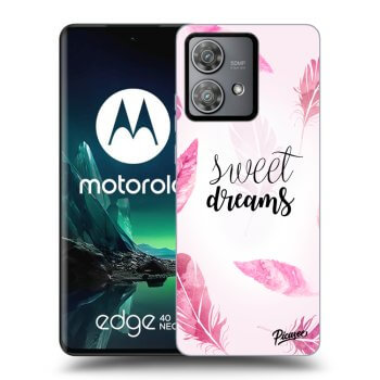 Picasee fekete szilikon tok az alábbi mobiltelefonokra Motorola Edge 40 Neo - Sweet dreams