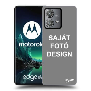 Picasee átlátszó szilikon tok az alábbi mobiltelefonokra Motorola Edge 40 Neo - Saját fotó/motívum