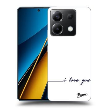 Szilikon tok erre a típusra Xiaomi Poco X6 - I love you