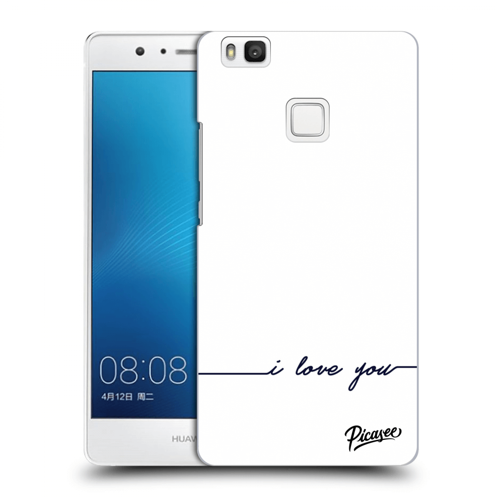Picasee átlátszó szilikon tok az alábbi mobiltelefonokra Huawei P9 Lite - I love you