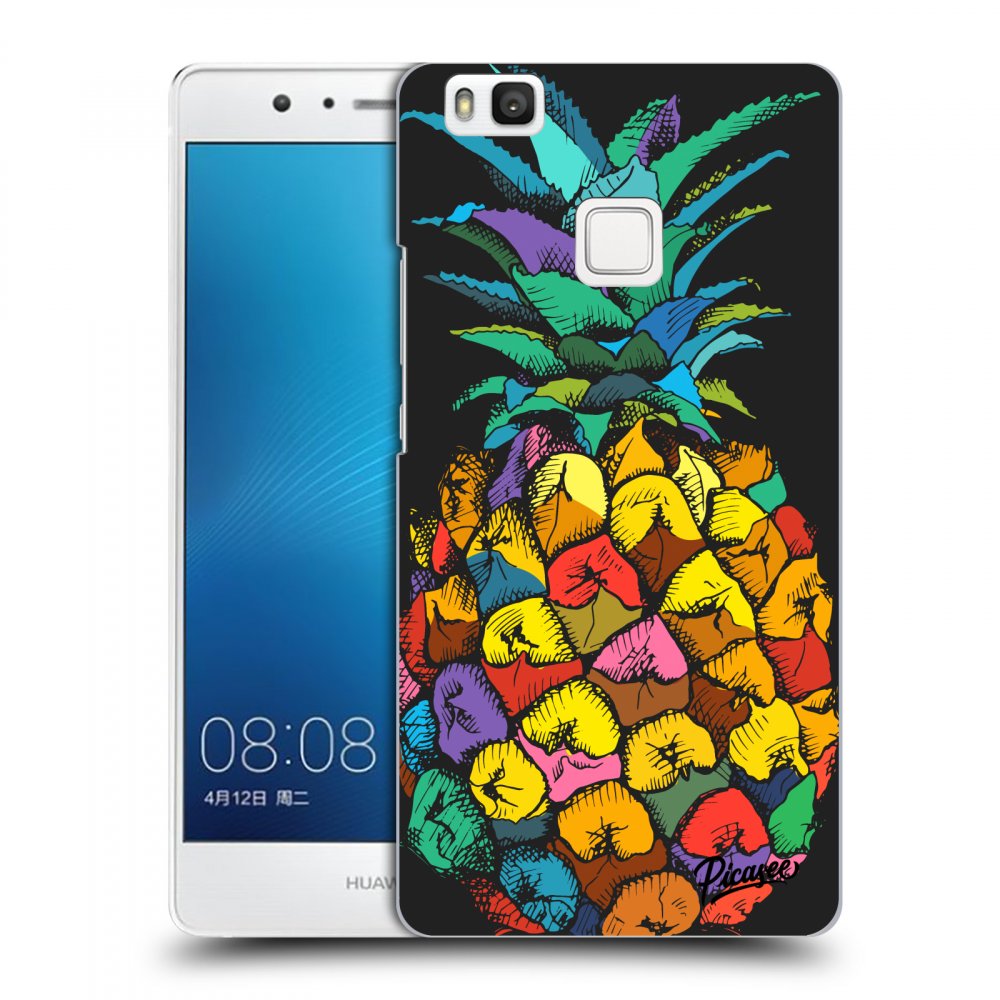 Picasee fekete szilikon tok az alábbi mobiltelefonokra Huawei P9 Lite - Pineapple
