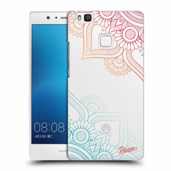 Picasee átlátszó szilikon tok az alábbi mobiltelefonokra Huawei P9 Lite - Flowers pattern