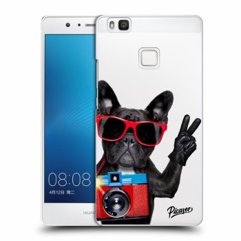 Picasee átlátszó szilikon tok az alábbi mobiltelefonokra Huawei P9 Lite - French Bulldog