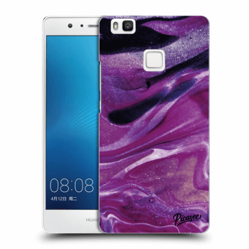 Picasee átlátszó szilikon tok az alábbi mobiltelefonokra Huawei P9 Lite - Purple glitter