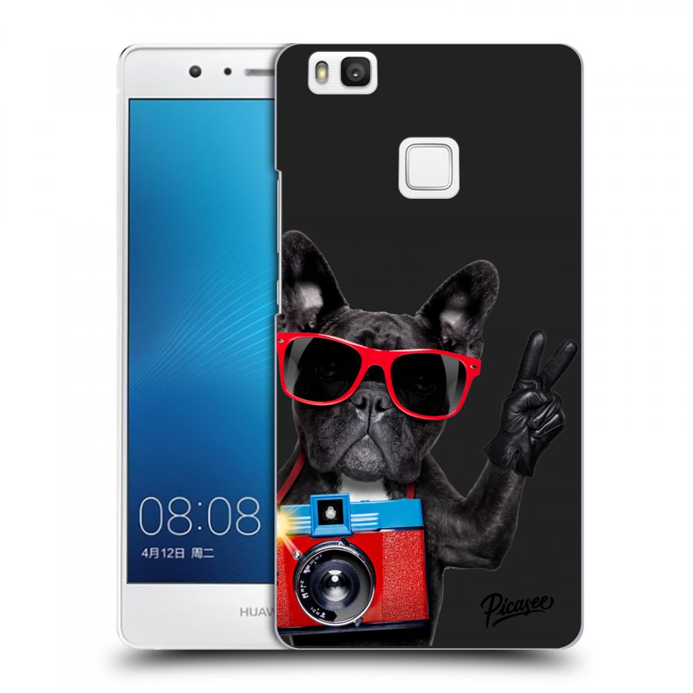 Picasee fekete szilikon tok az alábbi mobiltelefonokra Huawei P9 Lite - French Bulldog