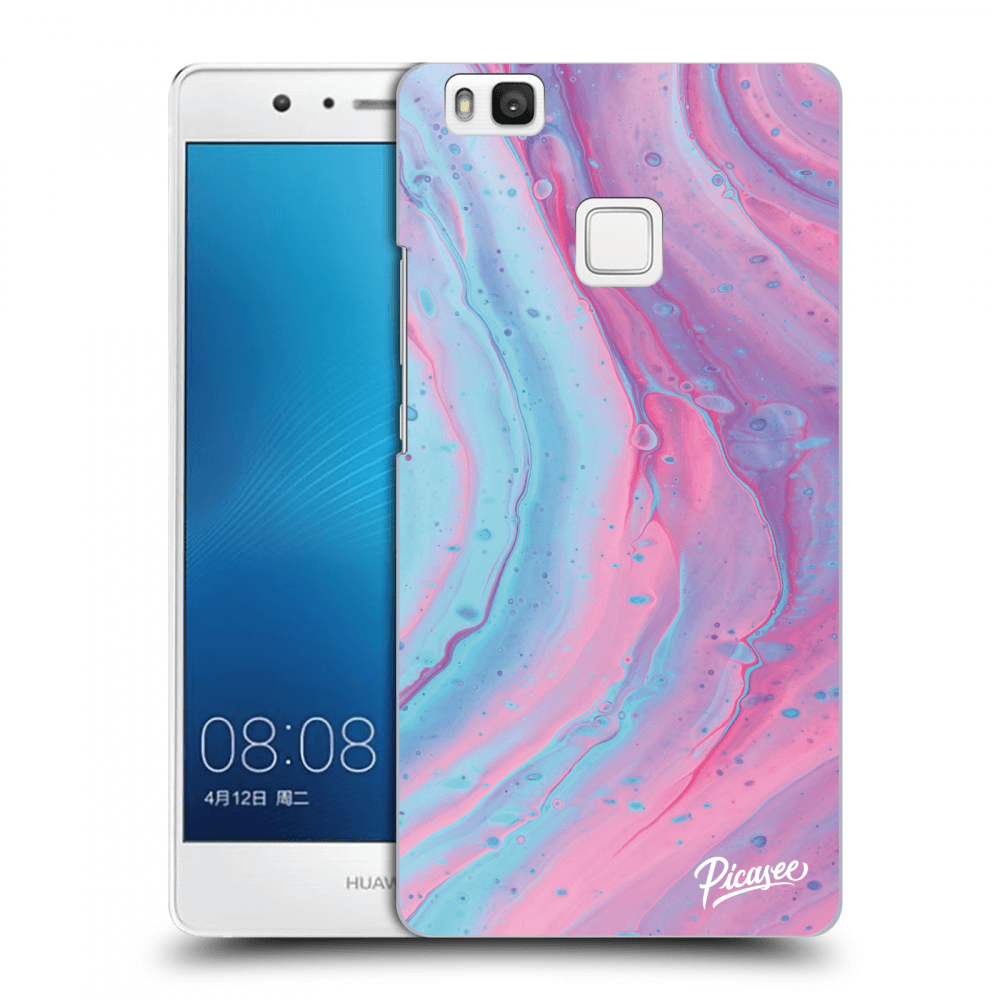 Picasee átlátszó szilikon tok az alábbi mobiltelefonokra Huawei P9 Lite - Pink liquid