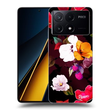 Szilikon tok erre a típusra Xiaomi Poco X6 Pro - Flowers and Berries