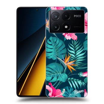 Picasee ULTIMATE CASE Xiaomi Poco X6 Pro - készülékre - Pink Monstera