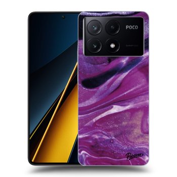 Szilikon tok erre a típusra Xiaomi Poco X6 Pro - Purple glitter