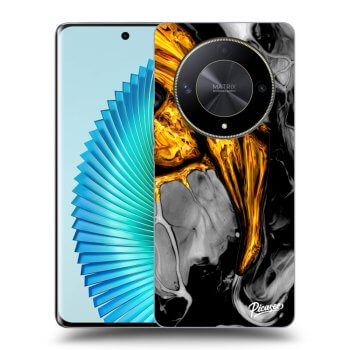 Szilikon tok erre a típusra Honor Magic6 Lite 5G - Black Gold