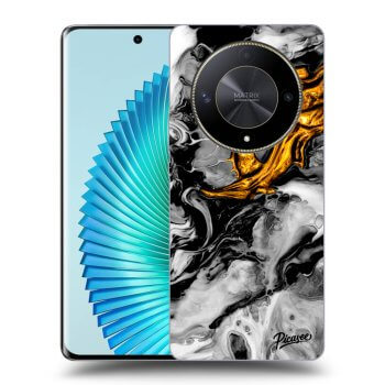 Szilikon tok erre a típusra Honor Magic6 Lite 5G - Black Gold 2