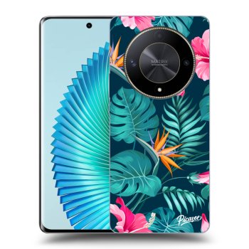 Szilikon tok erre a típusra Honor Magic6 Lite 5G - Pink Monstera