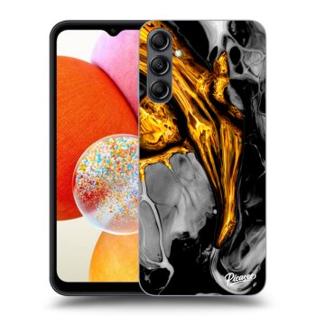 Szilikon tok erre a típusra Samsung Galaxy A15 A156B 5G - Black Gold