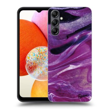 Szilikon tok erre a típusra Samsung Galaxy A15 A156B 5G - Purple glitter
