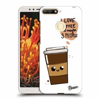 Picasee átlátszó szilikon tok az alábbi mobiltelefonokra Huawei Y6 Prime 2018 - Cute coffee