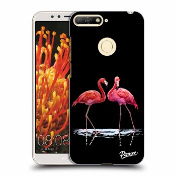 Szilikon tok erre a típusra Huawei Y6 Prime 2018 - Flamingos couple