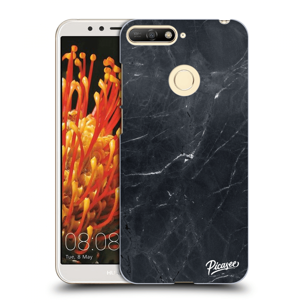 Picasee ULTIMATE CASE Huawei Y6 Prime 2018 - készülékre - Black marble