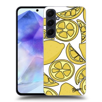 Szilikon tok erre a típusra Samsung Galaxy A55 5G A556B - Lemon
